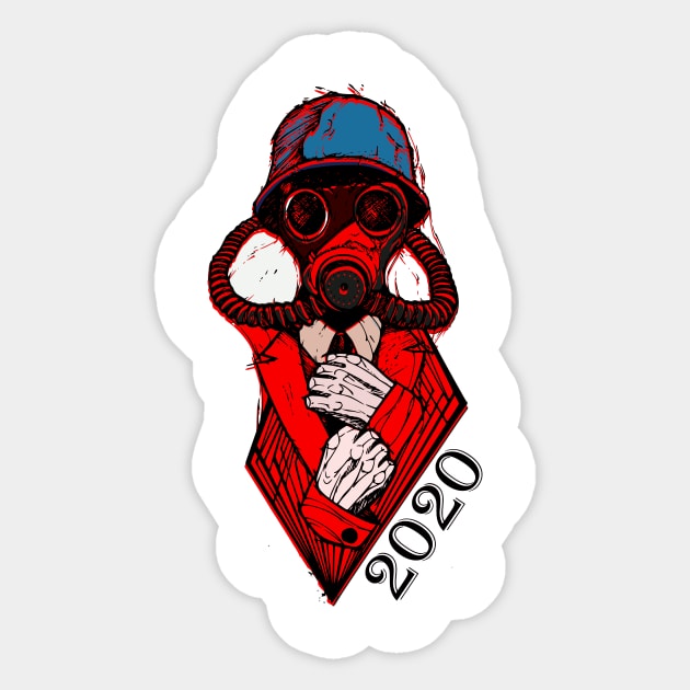 Covid 19 essential worker Sticker by Schrodinger's Bat custom designs